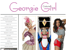 Tablet Screenshot of georgiegirlcostumes.com